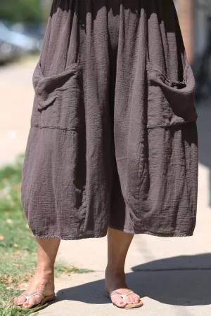3242 Cropped Pocket Gauze Mojo Pant Incense-U