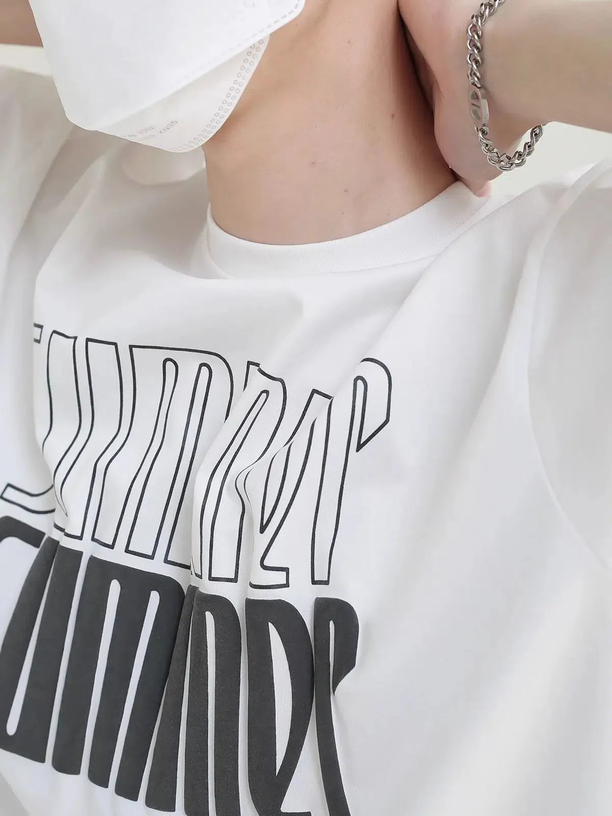 3D Alphabet Graphic T-shirt