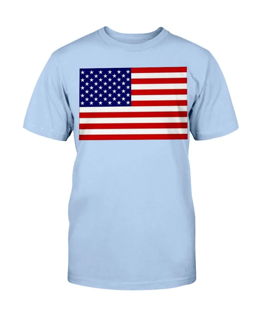 American Flag Gildan Cotton T-Shirt
