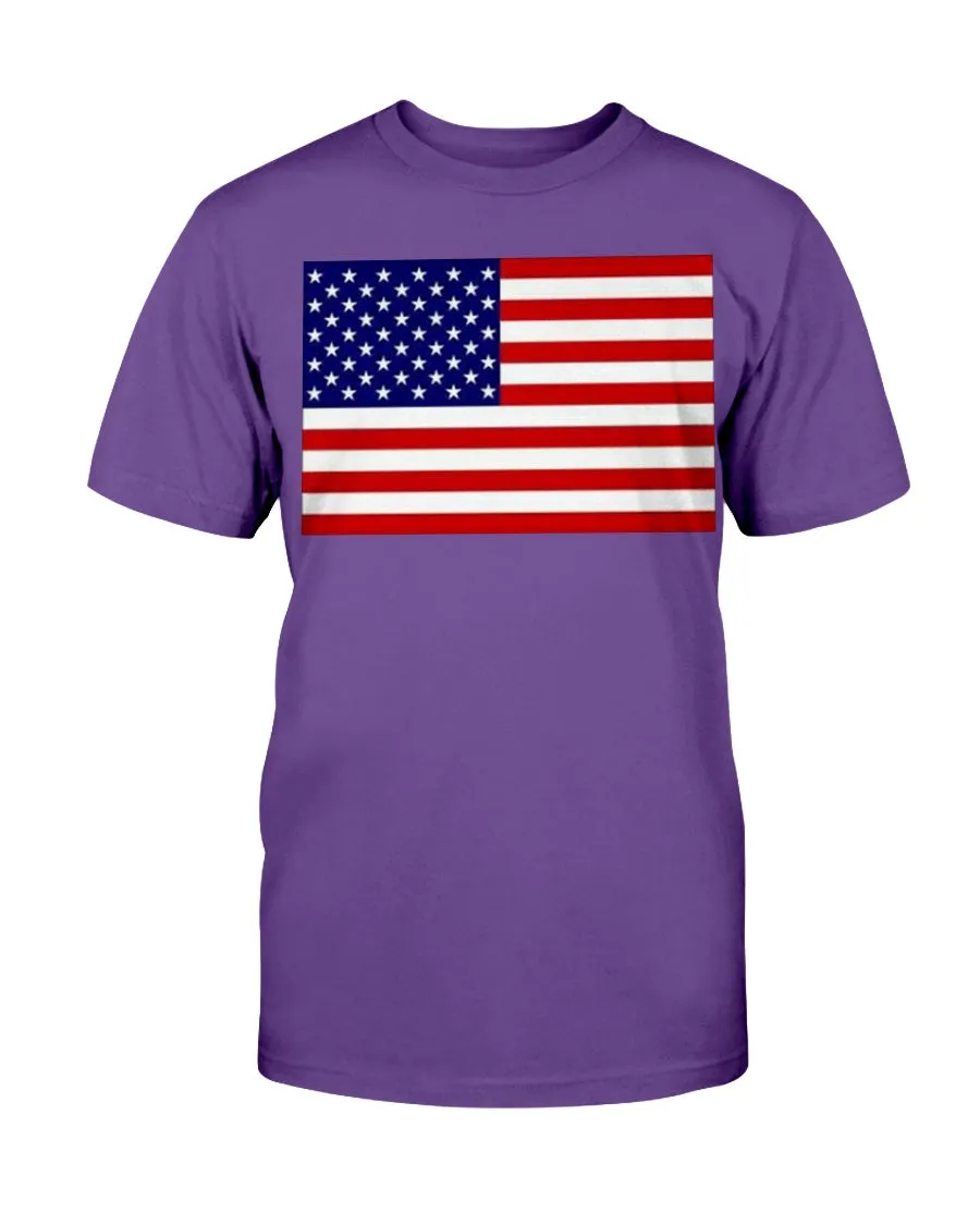 American Flag Gildan Cotton T-Shirt