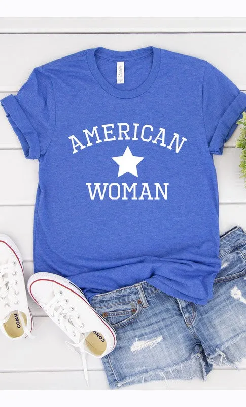 American Woman Graphic Tee (6 Colors)