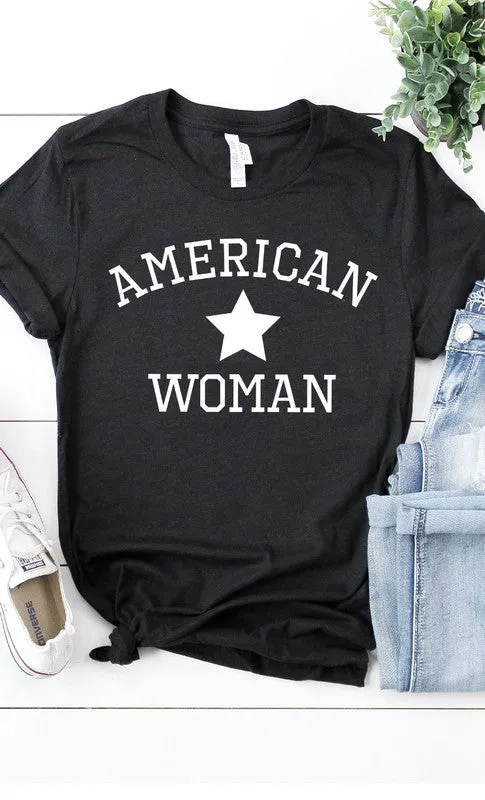 American Woman Graphic Tee (6 Colors)