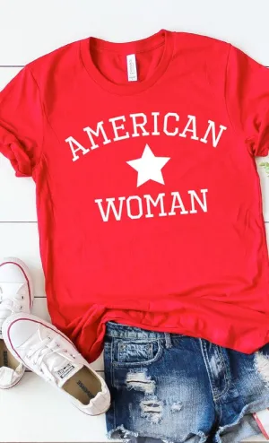 American Woman Graphic Tee (6 Colors)