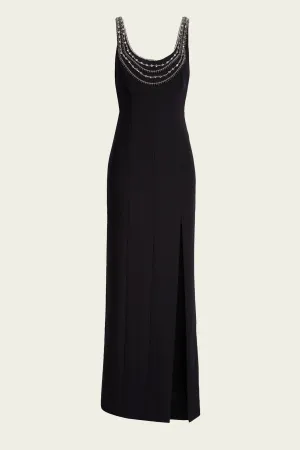 April Gown in Black/Silver