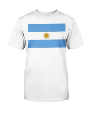 Argentinian Flag Gildan Cotton T-Shirt