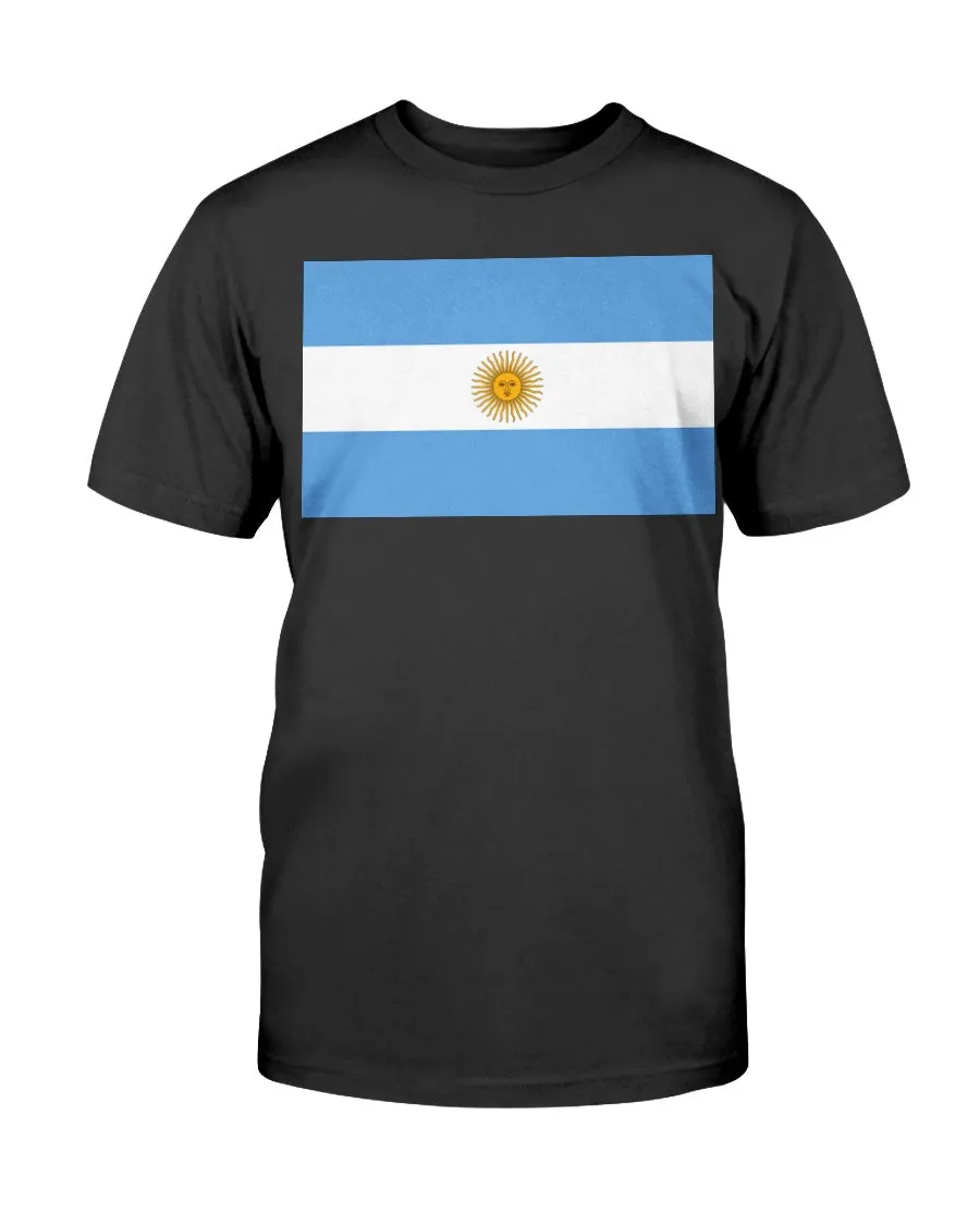 Argentinian Flag Gildan Cotton T-Shirt