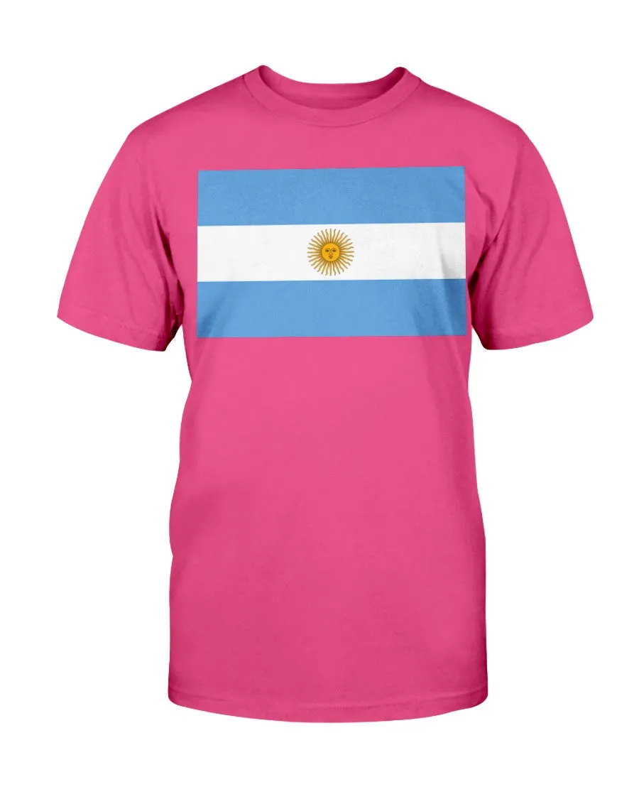 Argentinian Flag Gildan Cotton T-Shirt