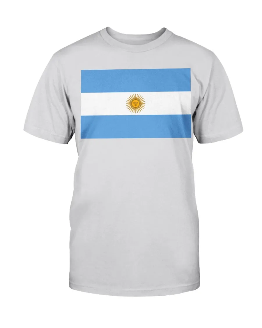 Argentinian Flag Gildan Cotton T-Shirt