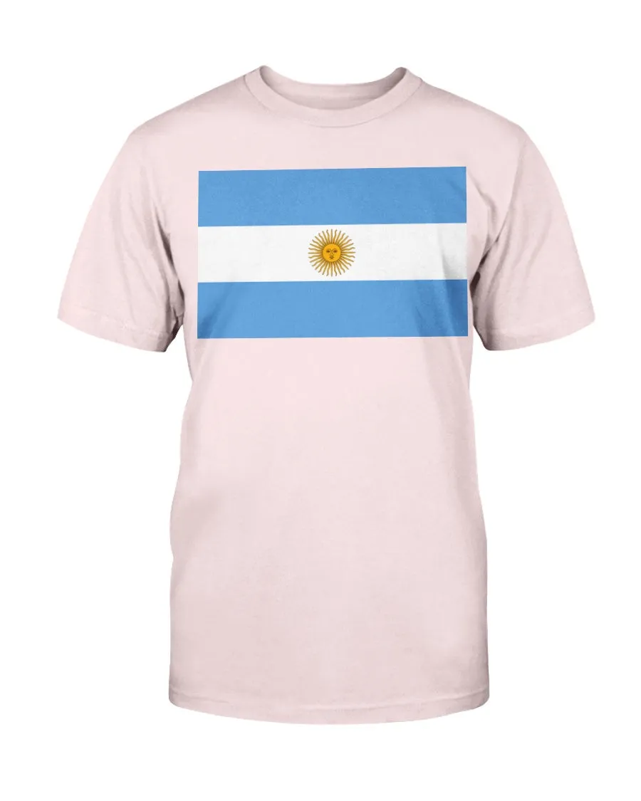 Argentinian Flag Gildan Cotton T-Shirt