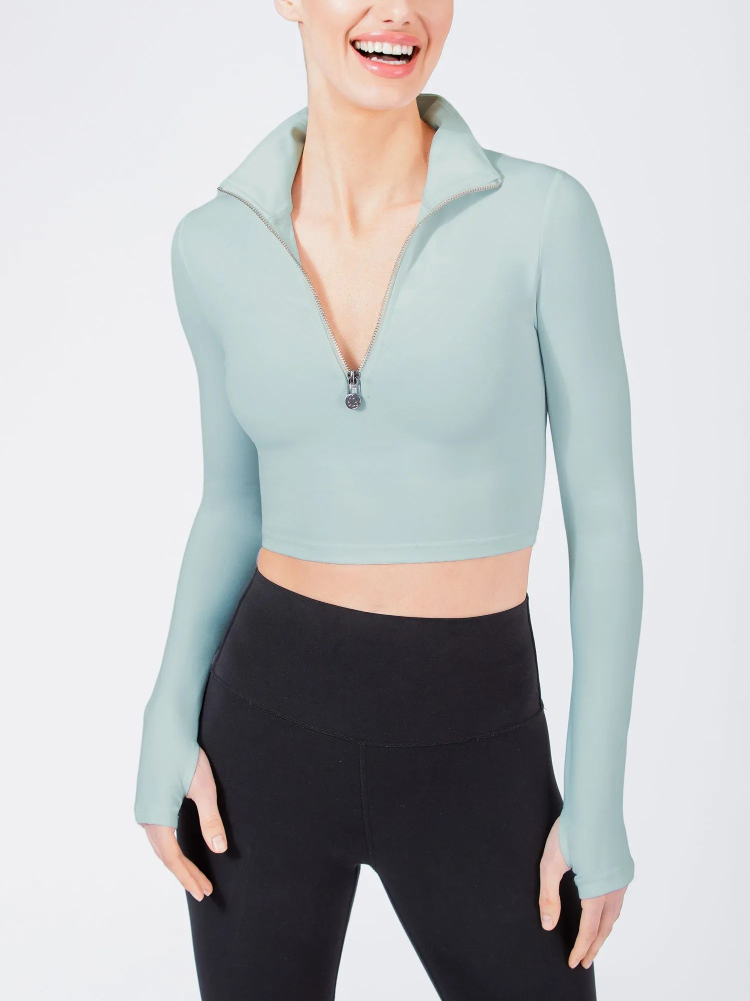 ATHLETICS HALF ZIPPER TOP