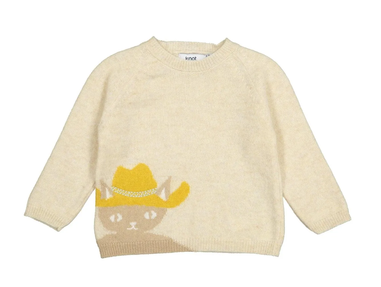 Baby Boys Creamy Knitted Wool Jumper