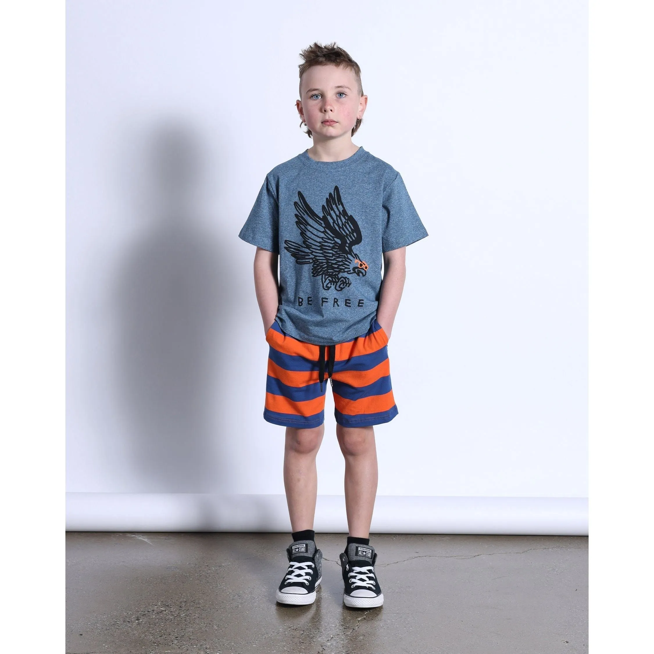 Be Free Tee- Midnight Marle