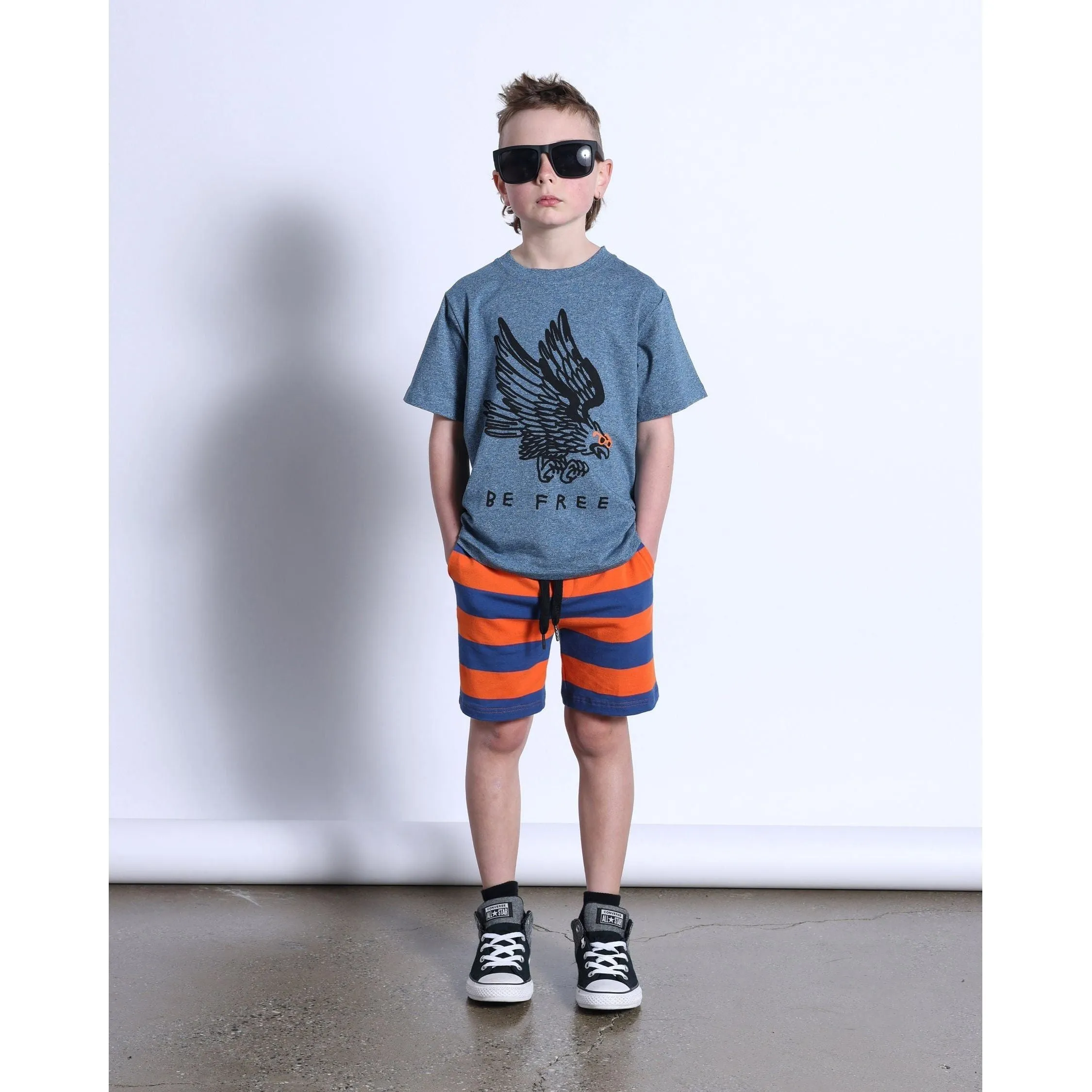 Be Free Tee- Midnight Marle