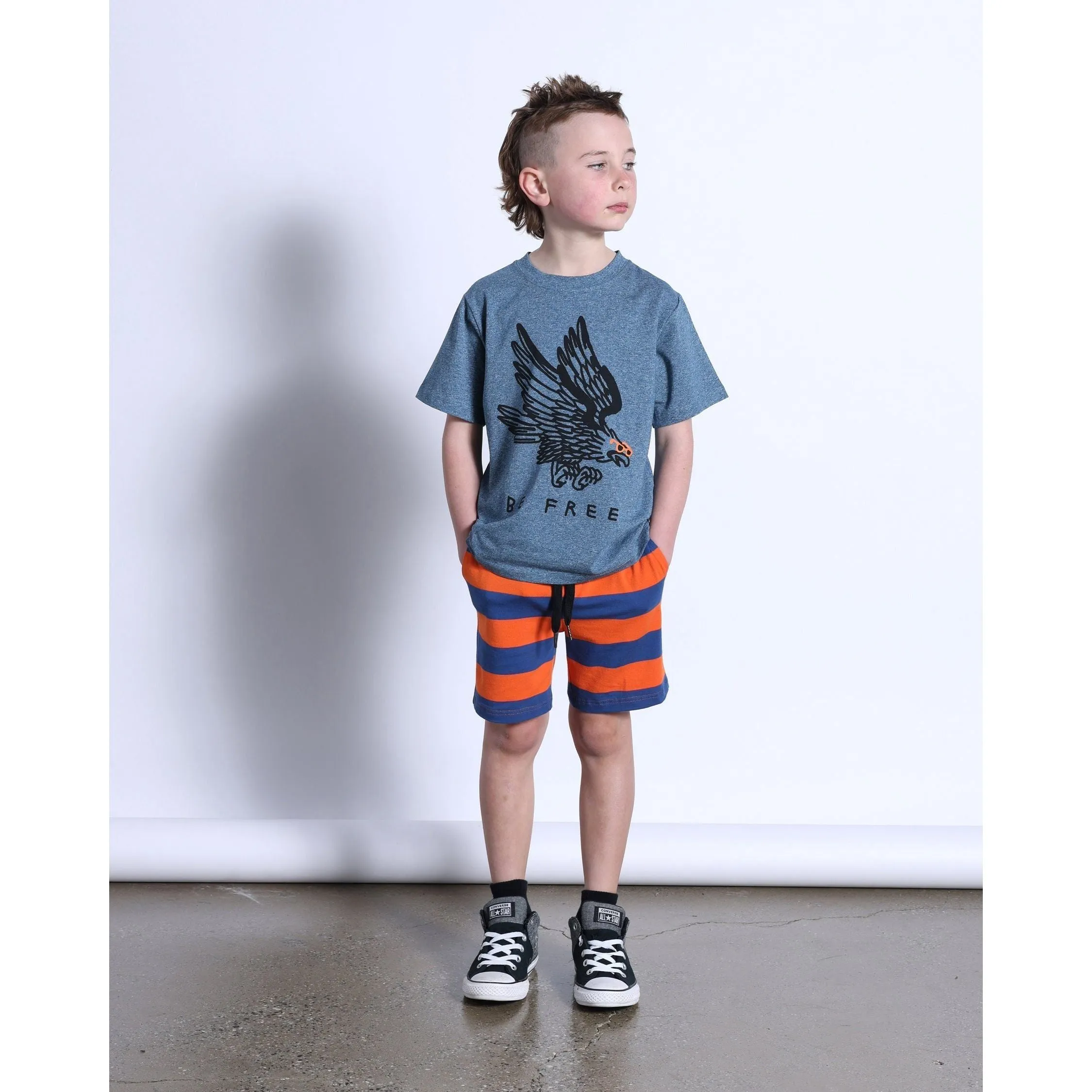 Be Free Tee- Midnight Marle
