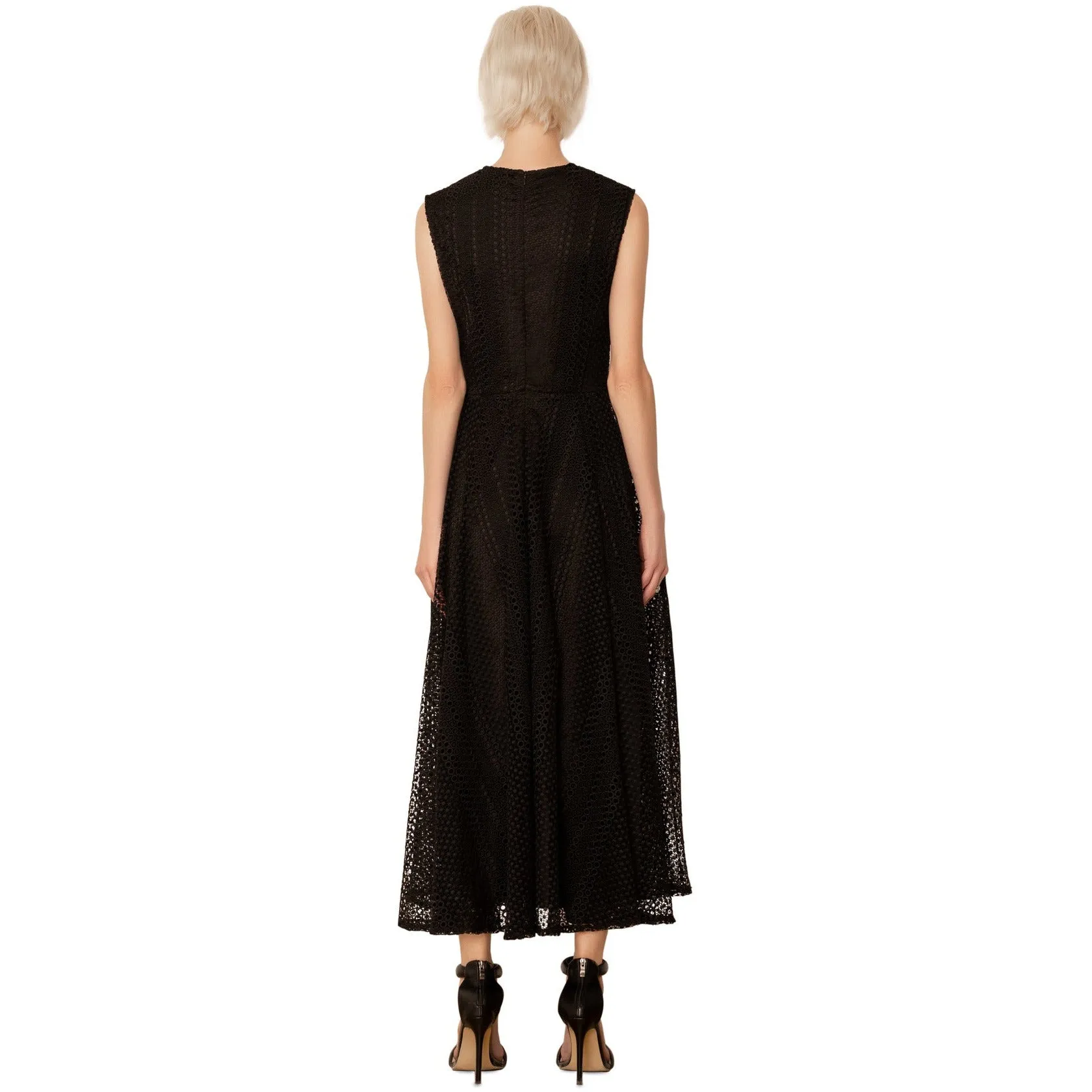 Black Lace Midi Dress