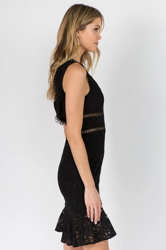 Bodycon Lace Mini Dress