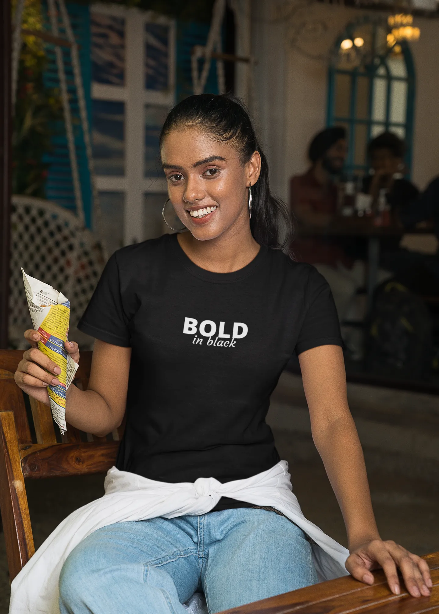 Bold in Black Jersey Short Sleeve Tee