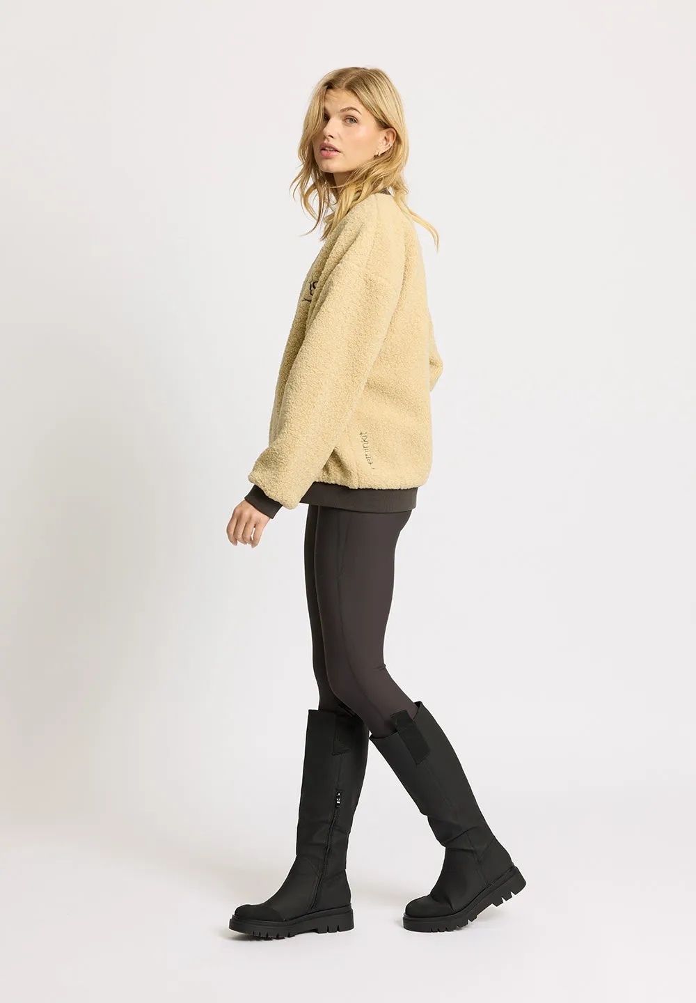 Bomber Jacket Pile 2 FUZZY - sandshell