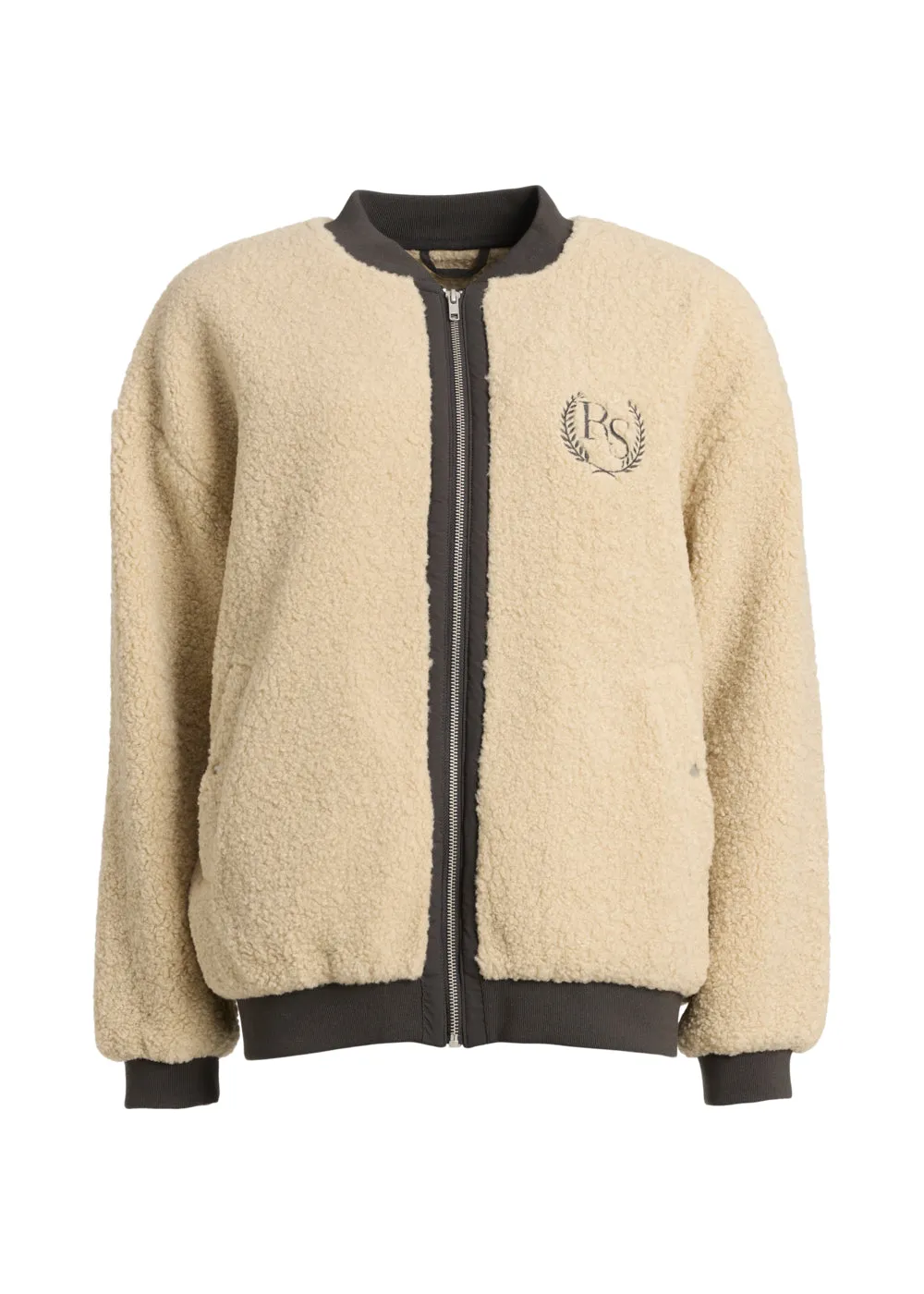 Bomber Jacket Pile 2 FUZZY - sandshell