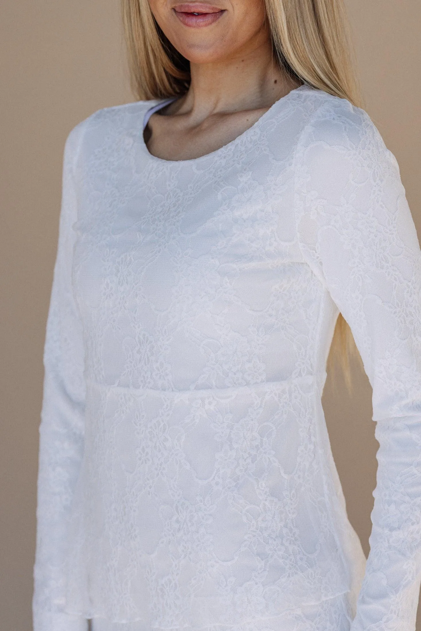 Brielle LDS Temple Dress