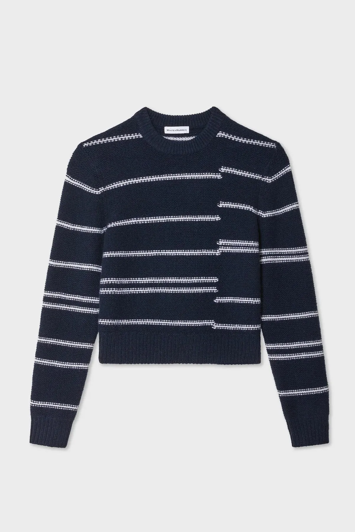 Broken Stripe Crewneck Sweater