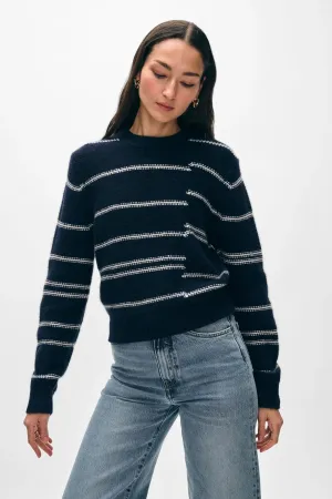 Broken Stripe Crewneck Sweater