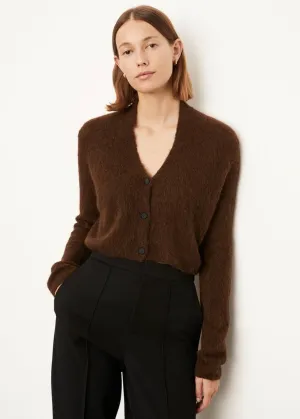 Brushed Shrunken Cardigan (Black Almond)