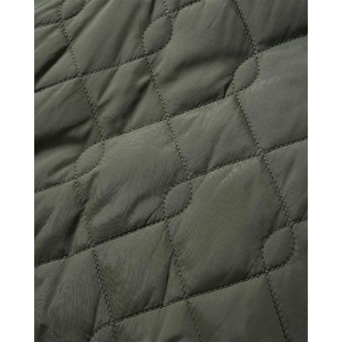 Butter Goods - Chainlink Reversible Puffer Vest Army/Orange