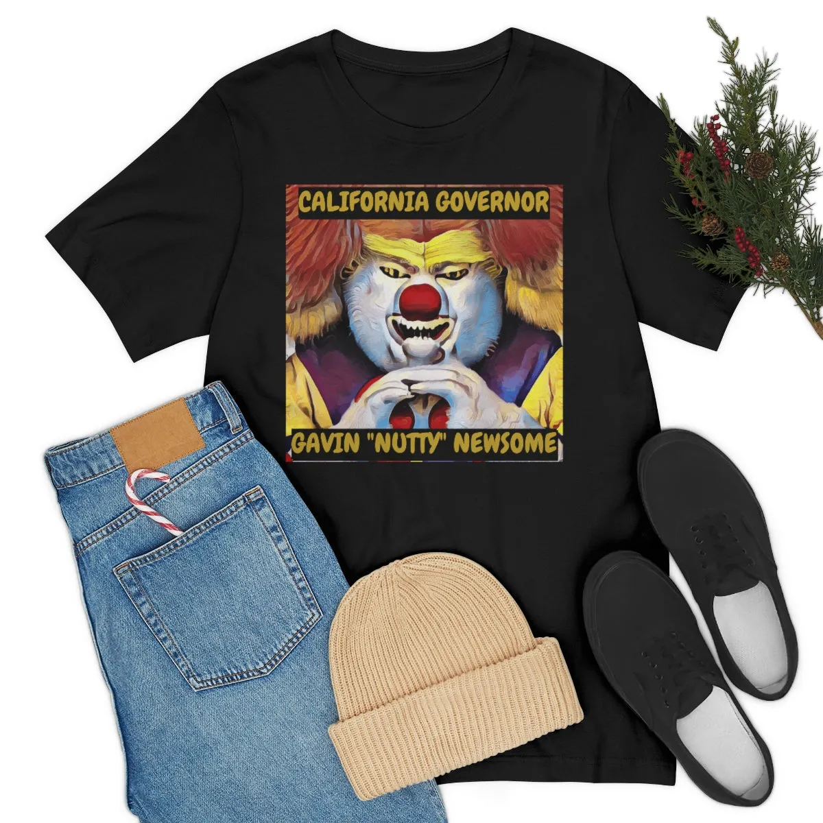 California Governor Gavin "Nutty" Newsome Short Sleeve Tee