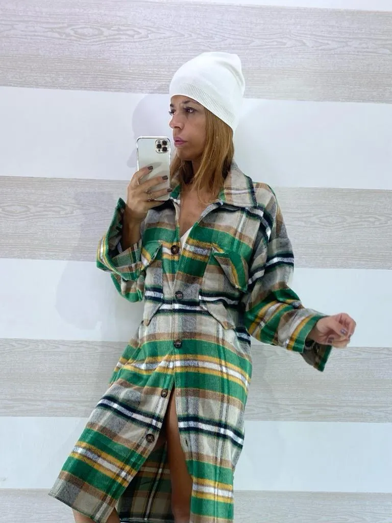 Cardigan Vestito Lois in Panno Tartan