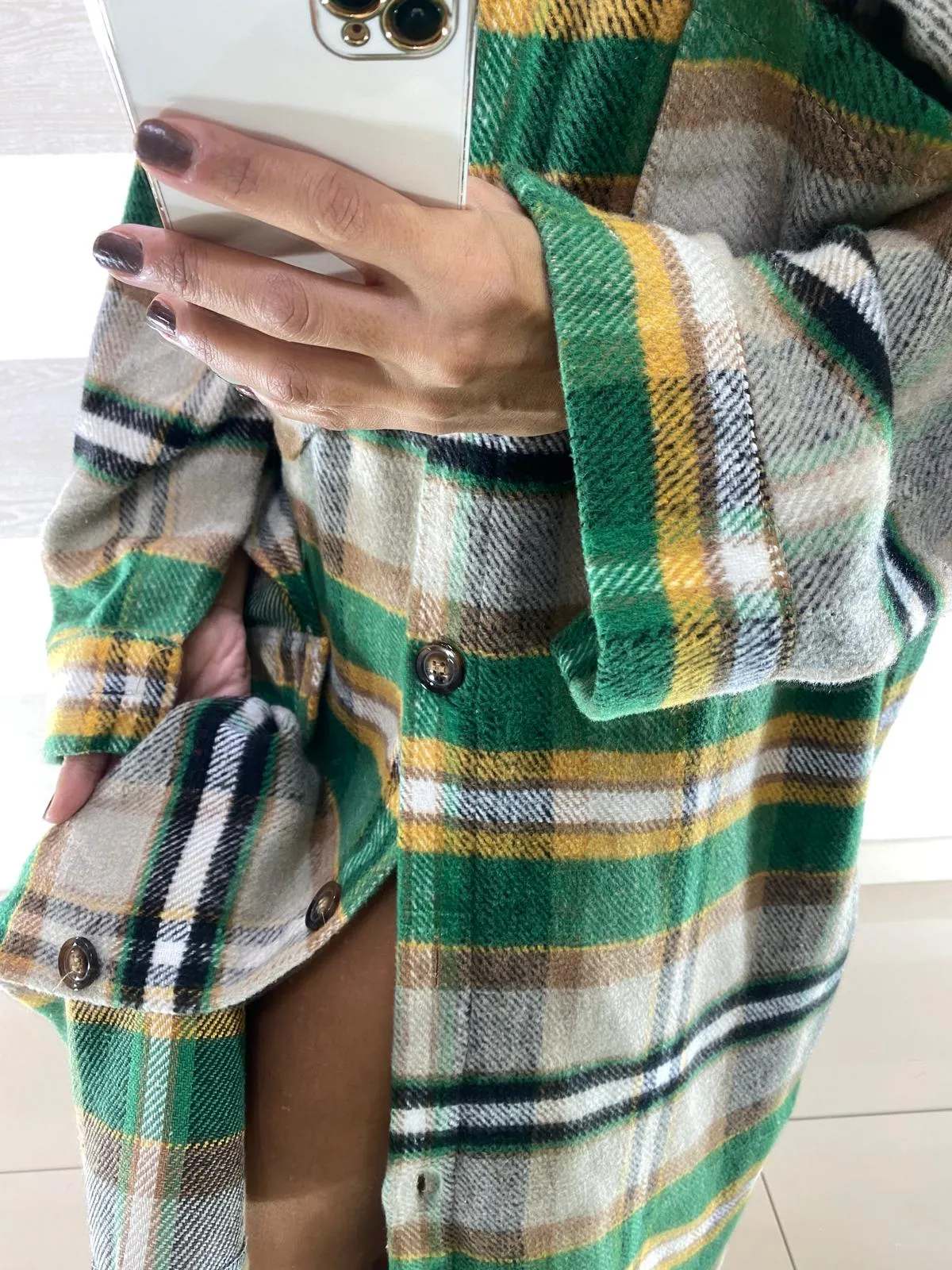 Cardigan Vestito Lois in Panno Tartan