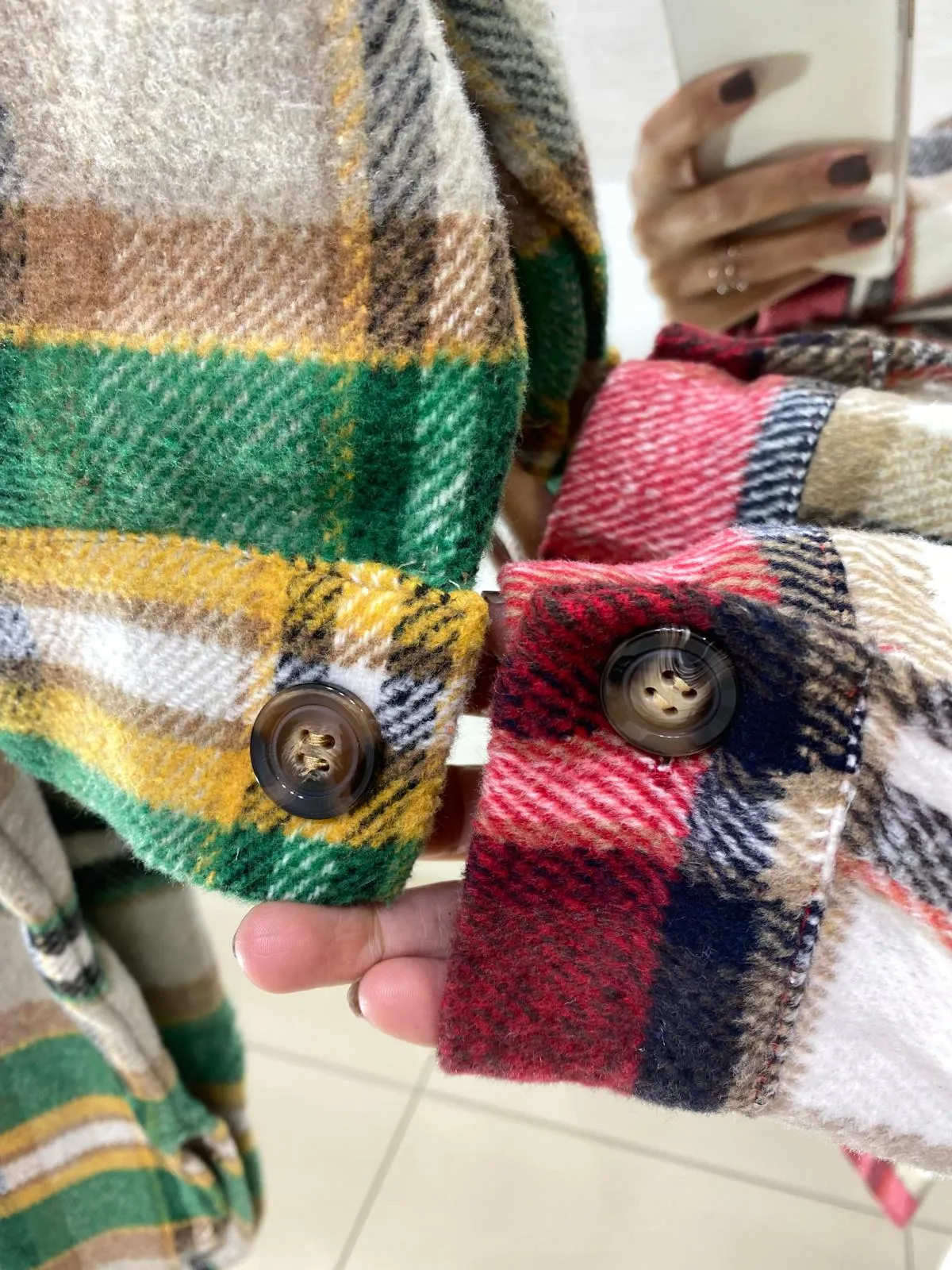 Cardigan Vestito Lois in Panno Tartan