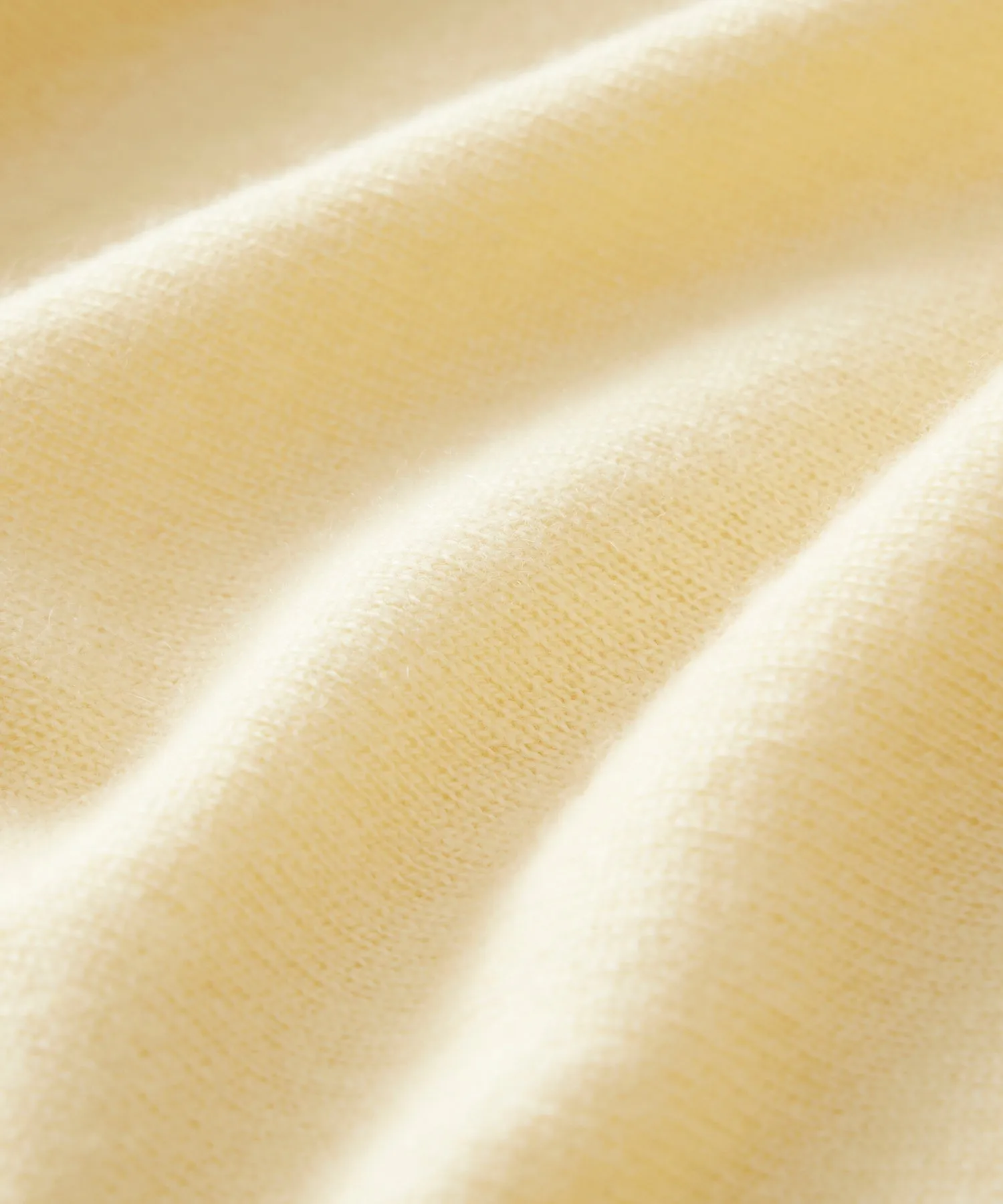 Cashmere Crewneck in Pale Yellow