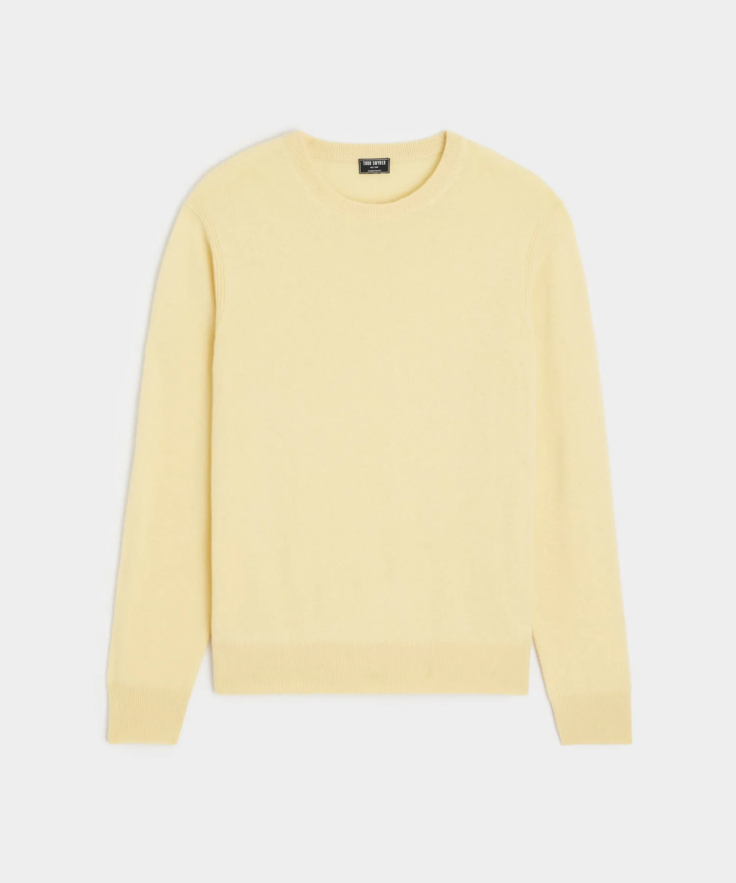 Cashmere Crewneck in Pale Yellow