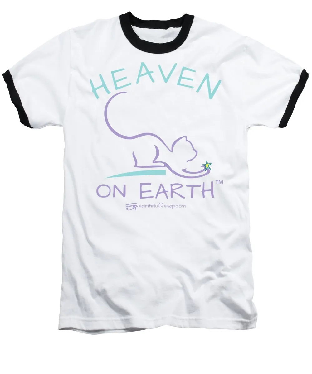 Cat/kitty Heaven On Earth - Baseball T-Shirt