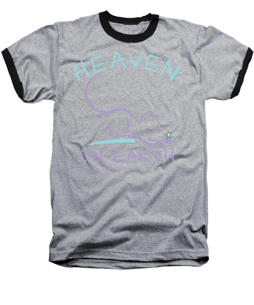 Cat/kitty Heaven On Earth - Baseball T-Shirt