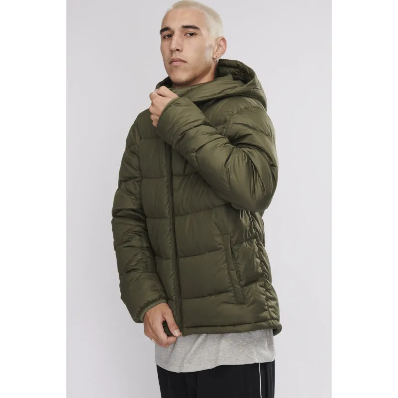 CHAMPION MENS PUFFER JACKET SIX IRON