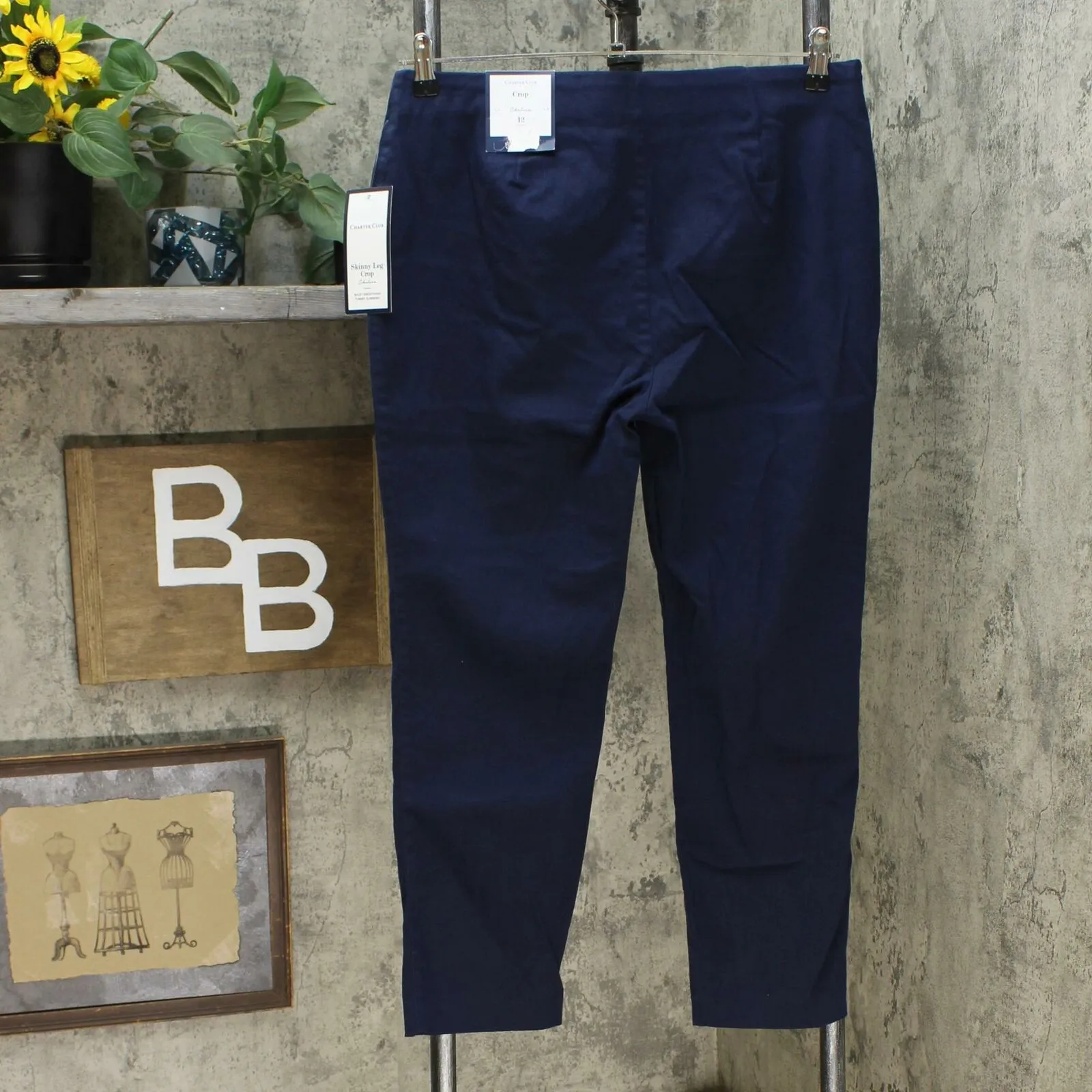 Charter Club Women's Chelsea Twill Tummy Control Cropped Pants