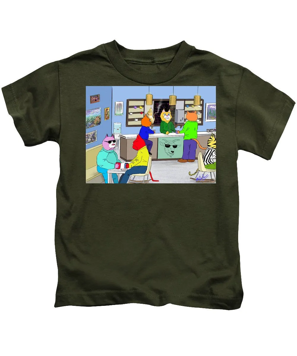 Coffee Cats - Kids T-Shirt