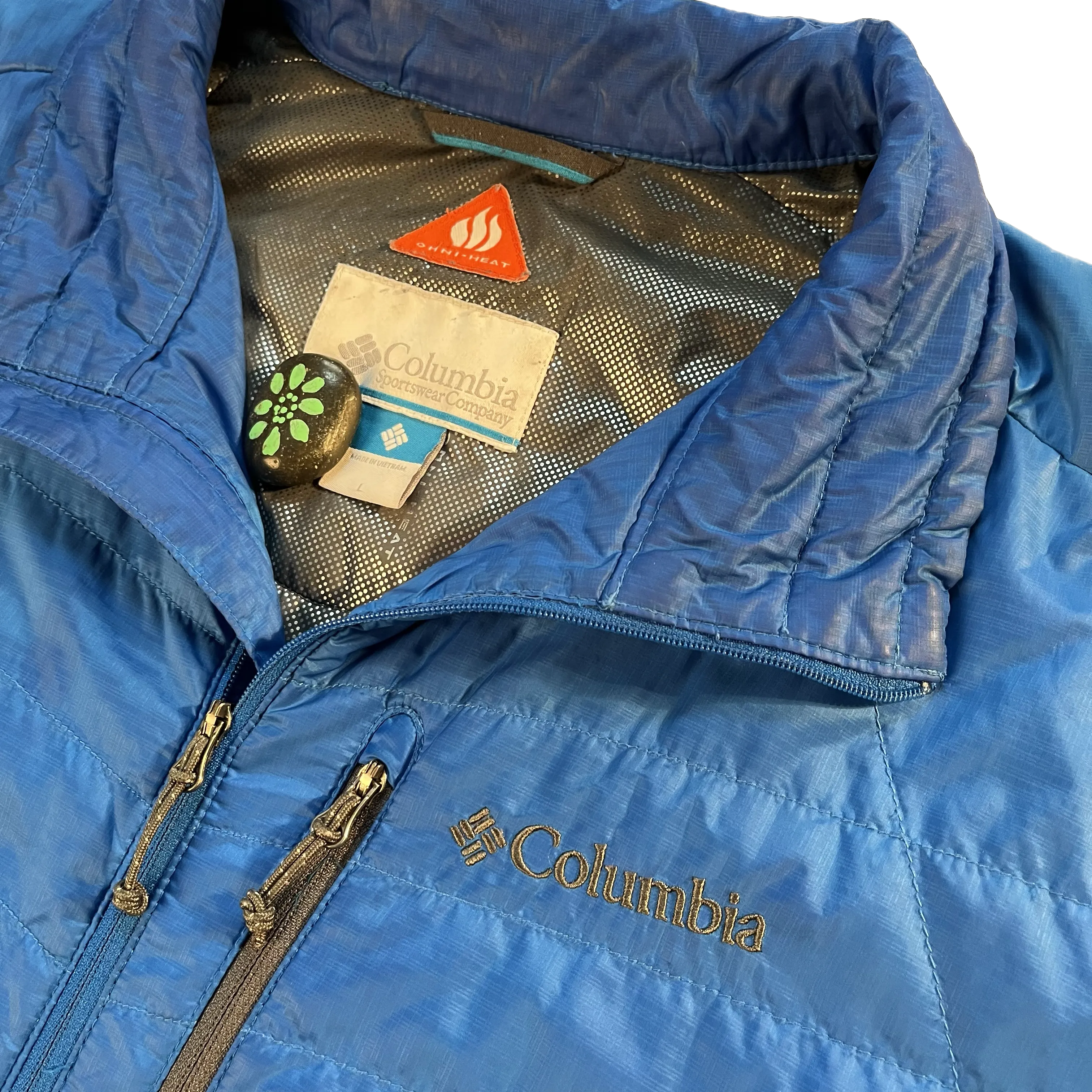 Columbia Puff Bomber Jacket Blue/Grey