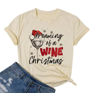 Cotton 2022 Merry Christmas T-shirts