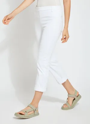 Cropped Boyfriend - White - FINAL SALE