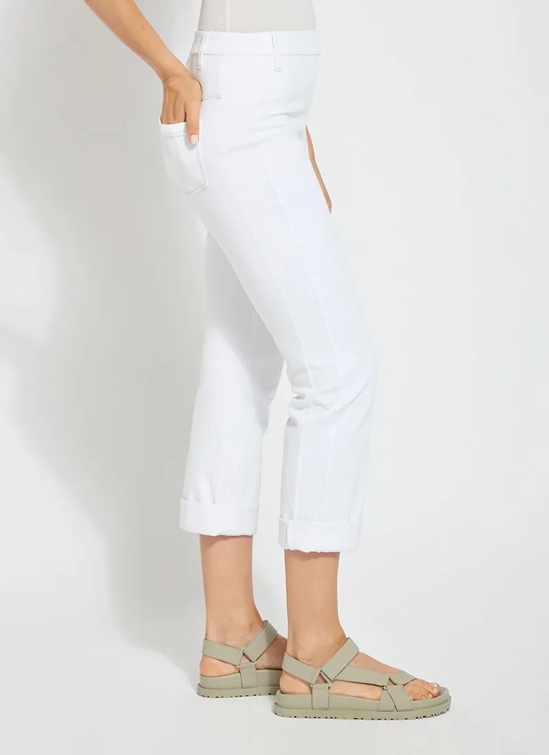 Cropped Boyfriend - White - FINAL SALE