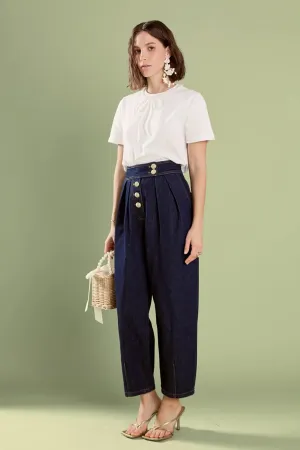 CROPPED DENIM TROUSER