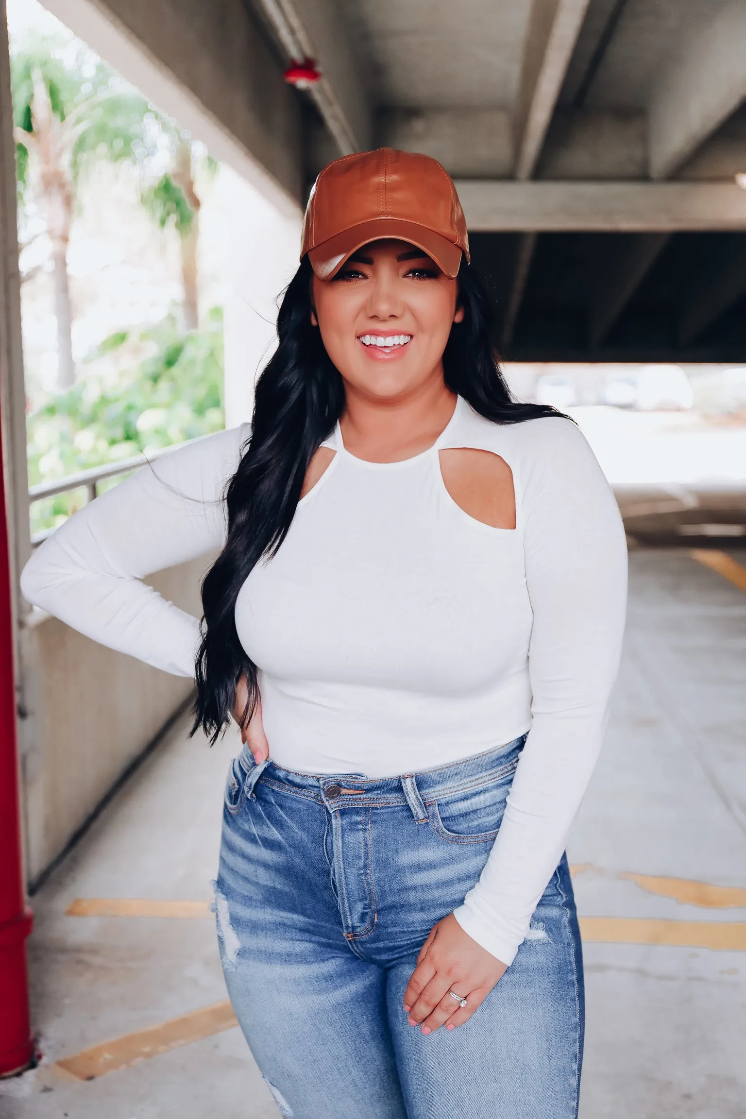 Delicate Details Cutout Top - Off White