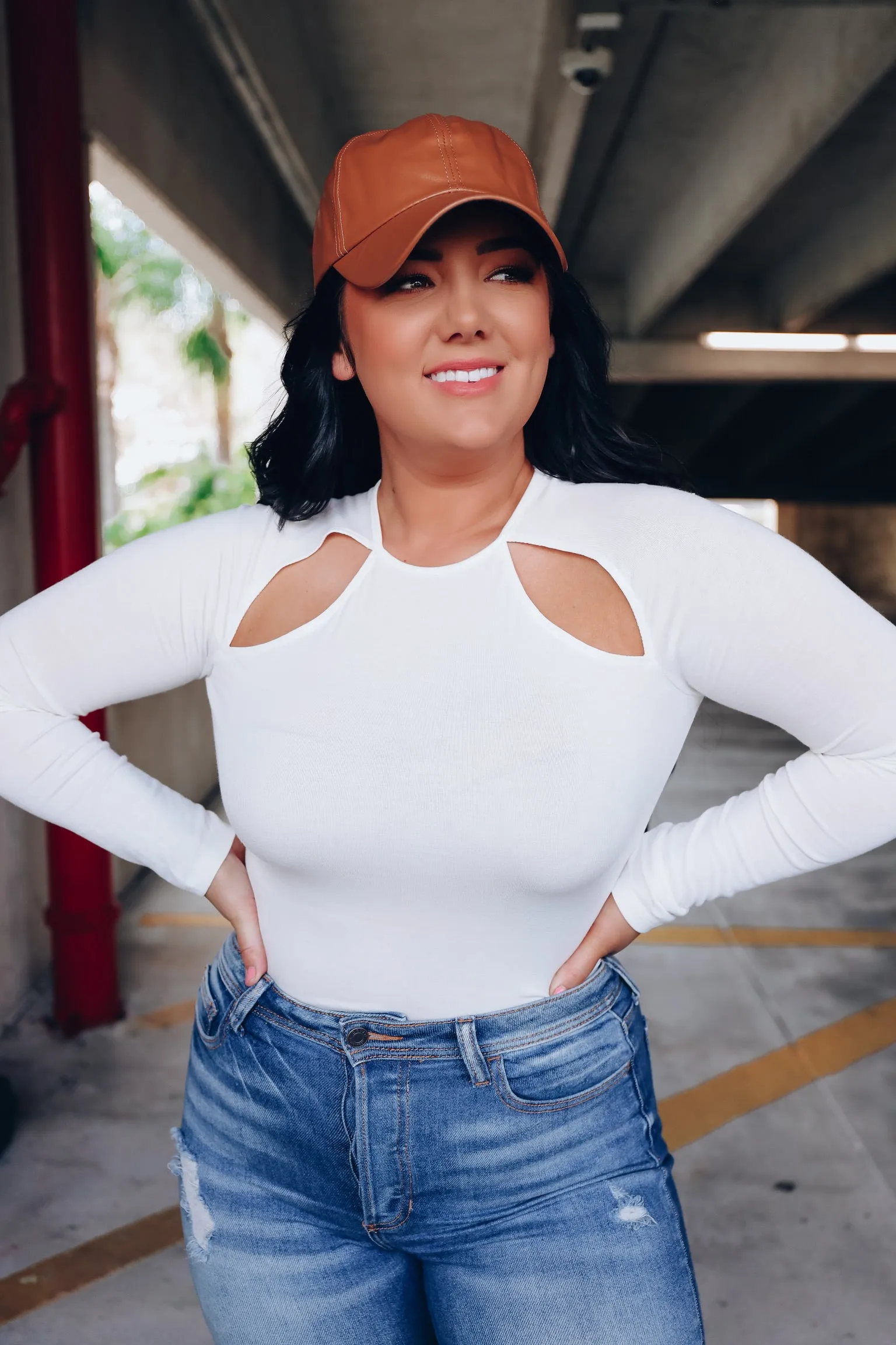 Delicate Details Cutout Top - Off White