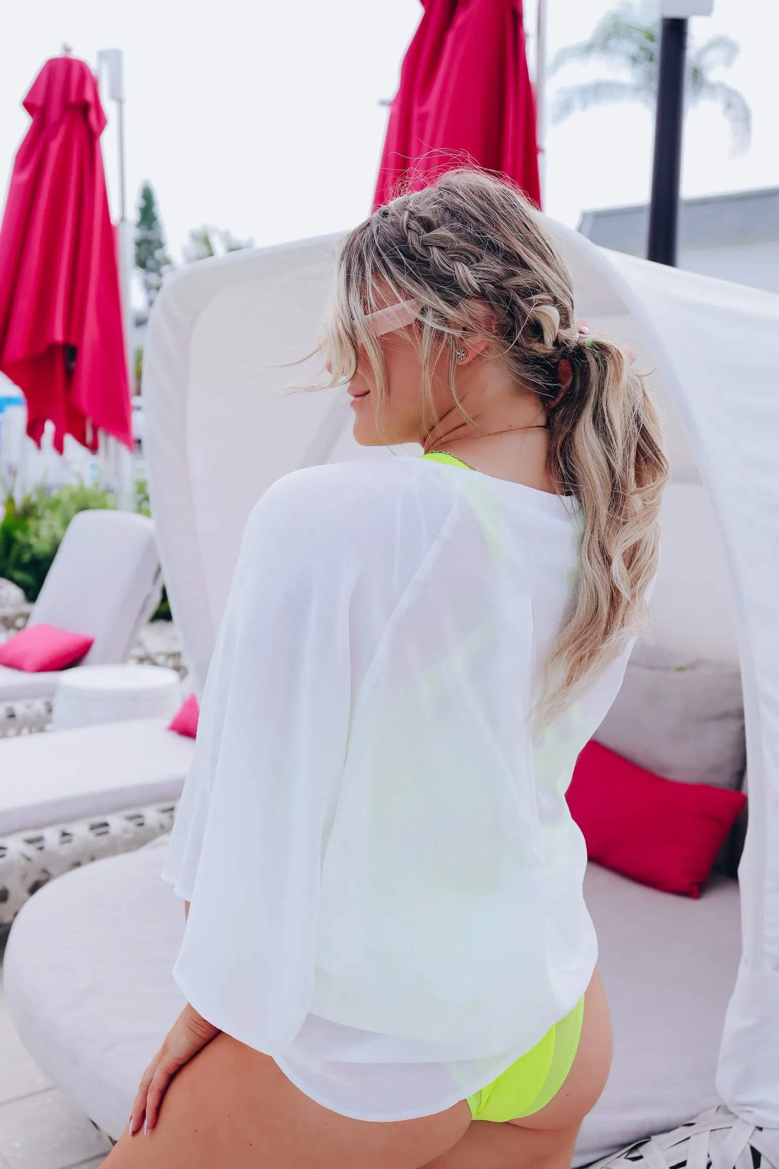 Destination Dreamin' Kimono Cover Up - White