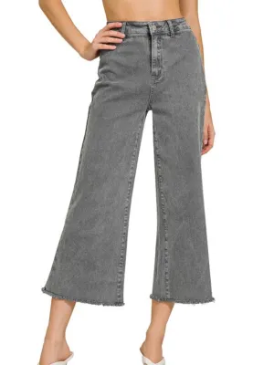 Do It All Acid Wash Denim: Ash Black