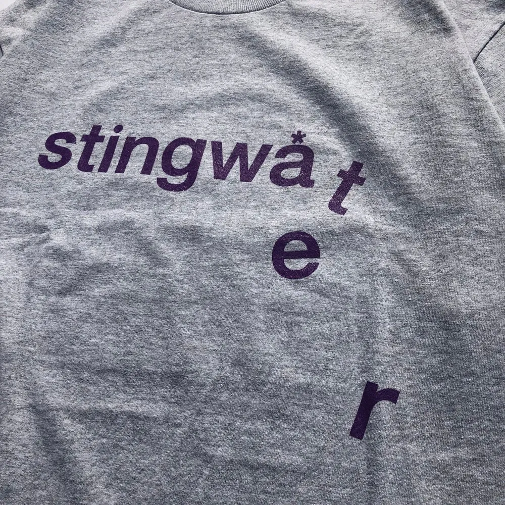 Drip Logo T Shirt Sport Grey
