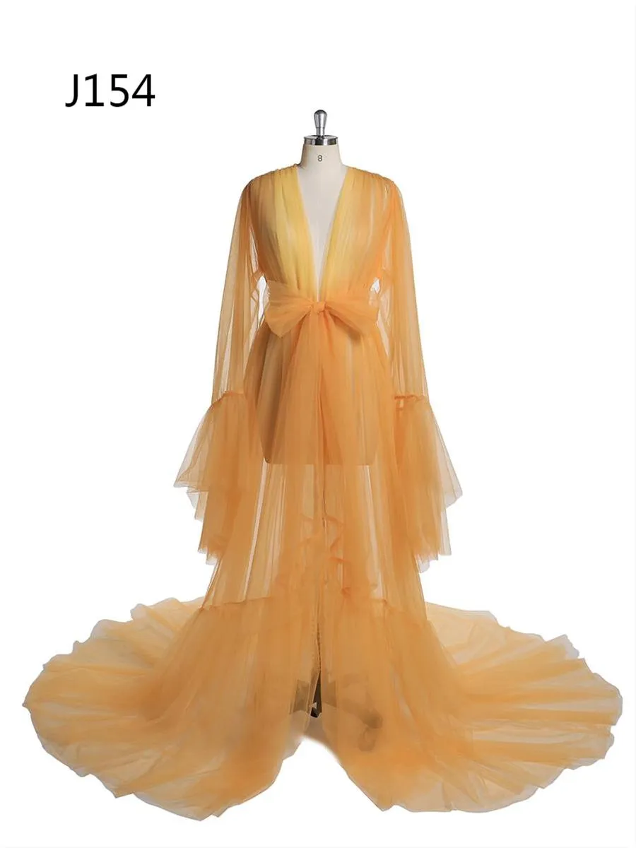 Elegant V Neck Maternity Dress Bell Sleeve Sexy Maxi Dress YW2055